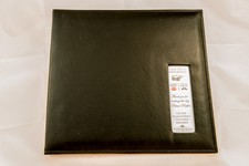 Photo Booth Scrapbook, 12x12 leather album Photo Booth album, 25 black pages