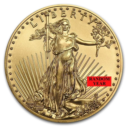 Random Year - 1/4 oz Gold American Eagle $10 Coin BU
