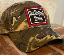 Cap /Hat - (CAMO STYLE)-Chicago Burlington & Quincy  (CB&Q) #1995-NEW