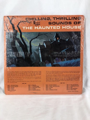 Disney Chilling Thrilling Sounds Of The Haunted House LP 1973 Disneyland 1257 - Picture 2 of 7