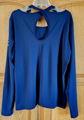 Harley Davidson Womens long sleeve Shirt Size XL Black Criss Cross Back NWT - Picture 3 of 8