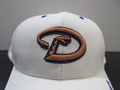 VINTAGE Arizona Diamondbacks Hat Cap Strap Back White MLB