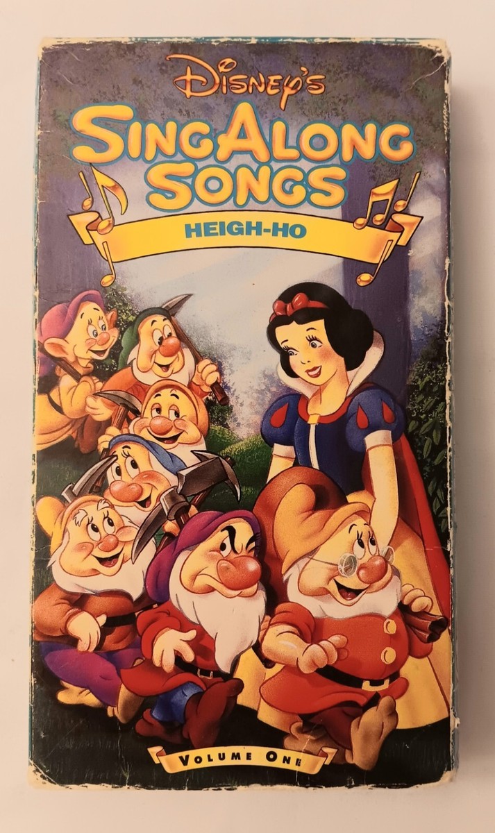 Disney Sing Along Songs Vol. 1 Snow White Heigh-Ho VHS Video