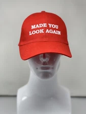 Made You Look Again Trump 2024 Hat Red Cap Republican MAGA USA Funny