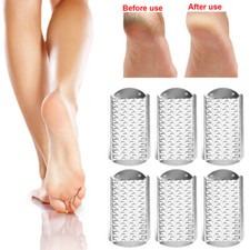 6Pcs Foot File Callus Remover Replacement Blades Pedicure Rasp Steel Big Hole US