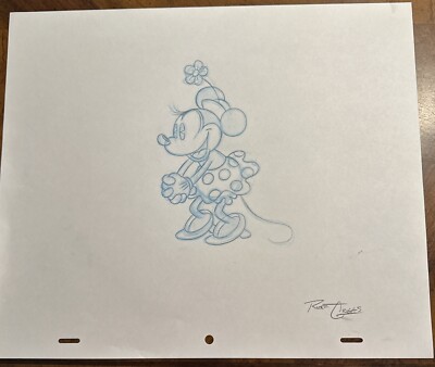 WALT DISNEY MINNIE MOUSE ANTIQUE MODEL ORIGINAL PRODUCTION DRAWING | eBay