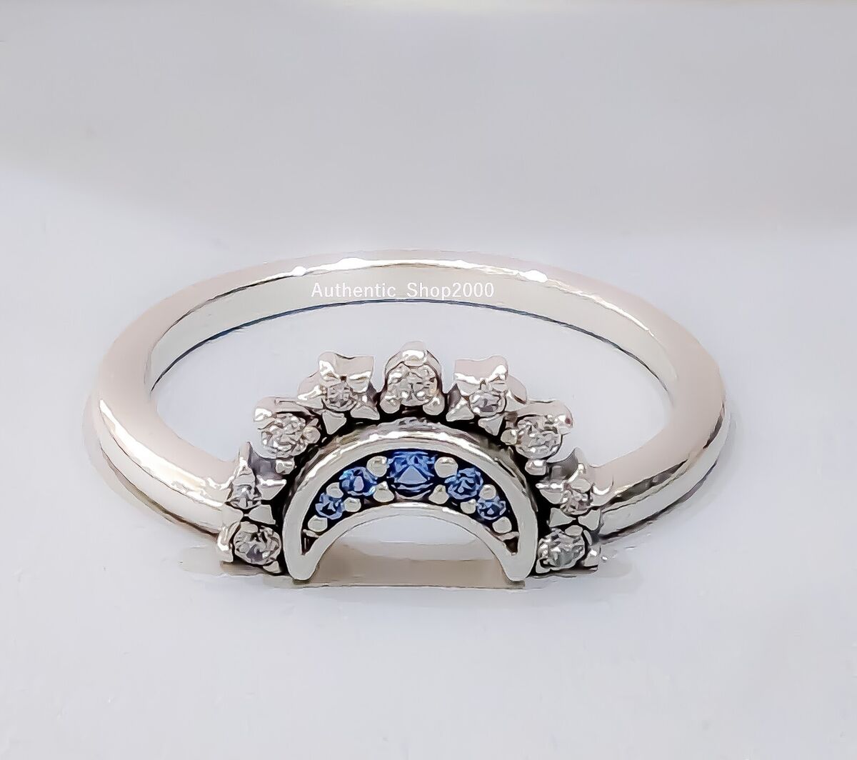 New 100% Authentic PANDORA 925 Celestial Blue Sparkling Moon New 100% Authentic PANDORA 925 Celestial Blue Sparkling Moon