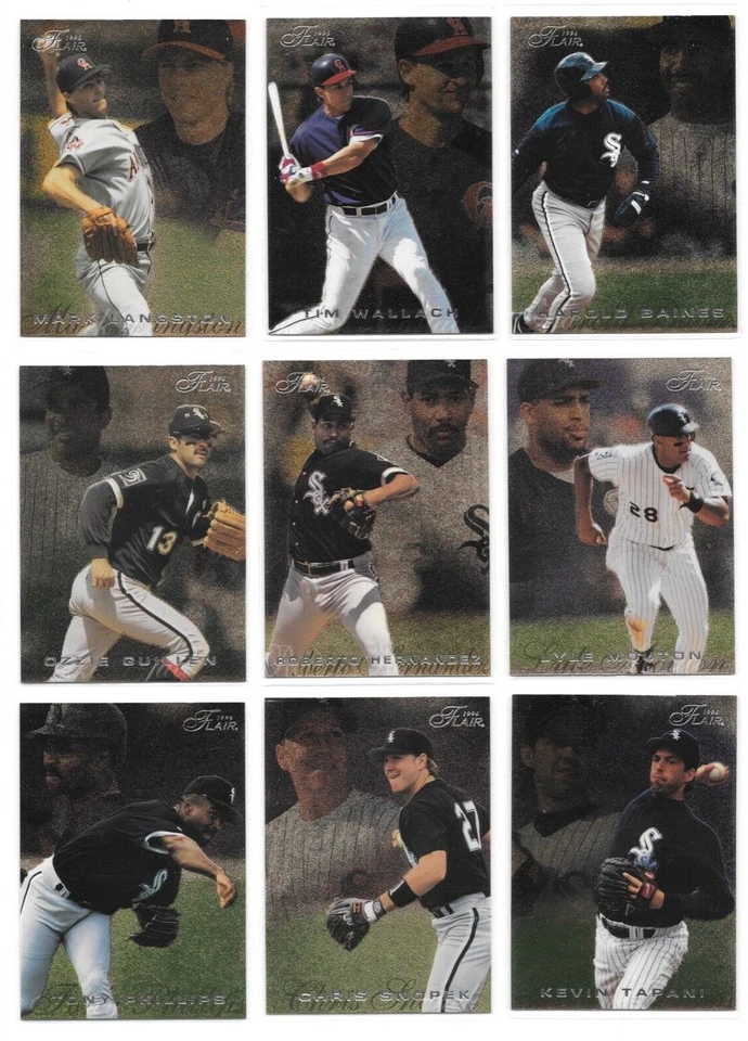 1996 Flair Baseball Trading Cards (Silver Lettering) / Choose #s 4 - 250 / mb4 - Image 3 of 4