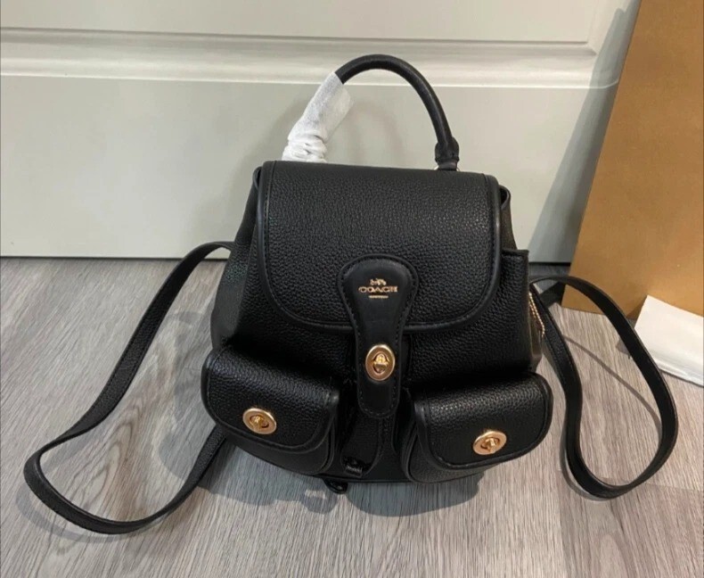 COACH Hadley Backpack Black CBH09 Outlet NEW | eBay