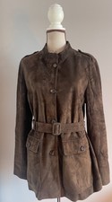Max Mara 's Bitter Chocolate Suede Safari Jacket