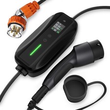 Type 2 Portable EV Charger 32A 7kW Electric Vehicle Car Charger 5PIN 1Phase dé