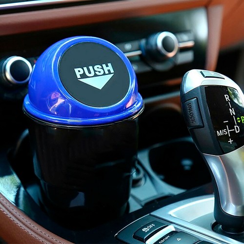 Cubo Papelera para Coche Oficina Escritorio PUSH Para Basura Colillas Cigarrillo - Imagen 11 de 21