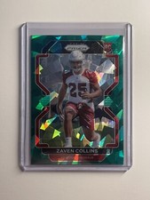 2021 Panini Prizm Football ZAVEN COLLINS Green Cracked Ice RC SSP Cardinals