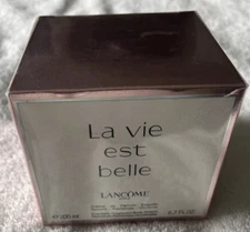 New la vie est belle Lancome Paris 6.7fl Oz Body Perfume Cream Discontinued