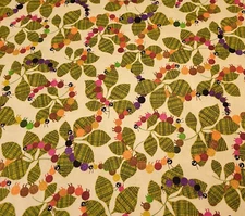 Animal Alphabet Flash Cards BTY P&B Textiles Caterpillar Leaf Print