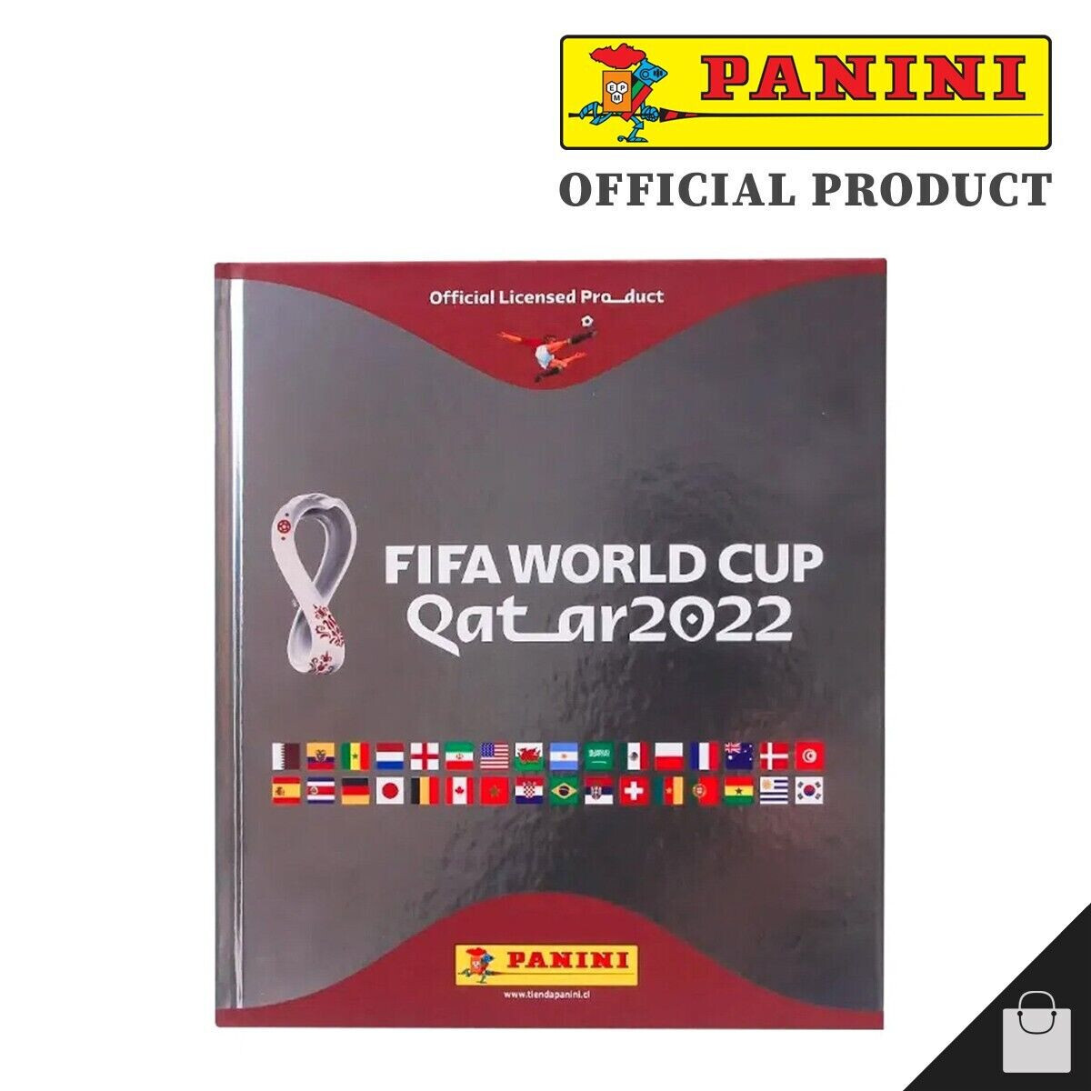 HARDCOVER FIFA World Cup Qatar 2022 PANINI Album NEW SILVER Brasil