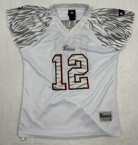 Tom Brady Football Jersey New England Patriots Reebok White Women’s Size XL - Picture 17 of 19
