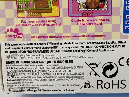 LeapFrog Explorer Hello Kitty Sweet Little Shops Game - Bonus Collectible Toy - Picture 11 of 20