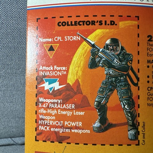 Starcom 1986 CPL. Storn Magna Lock Magnetic Action Figure Shadow Force Vintage - Picture 14 of 15