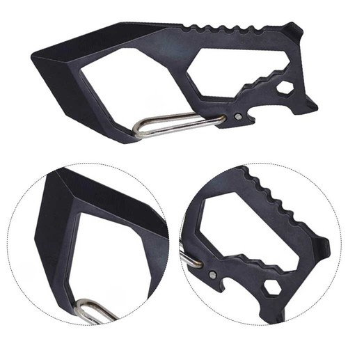 Versatile Keychain Pocket Tool with Wrench Screwdriver and Bottle