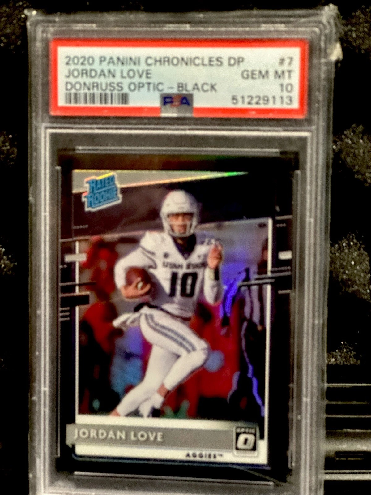 Jordan Love Panini Chronicles Draft Picks Donruss Optic Rated Rookies #7 Black