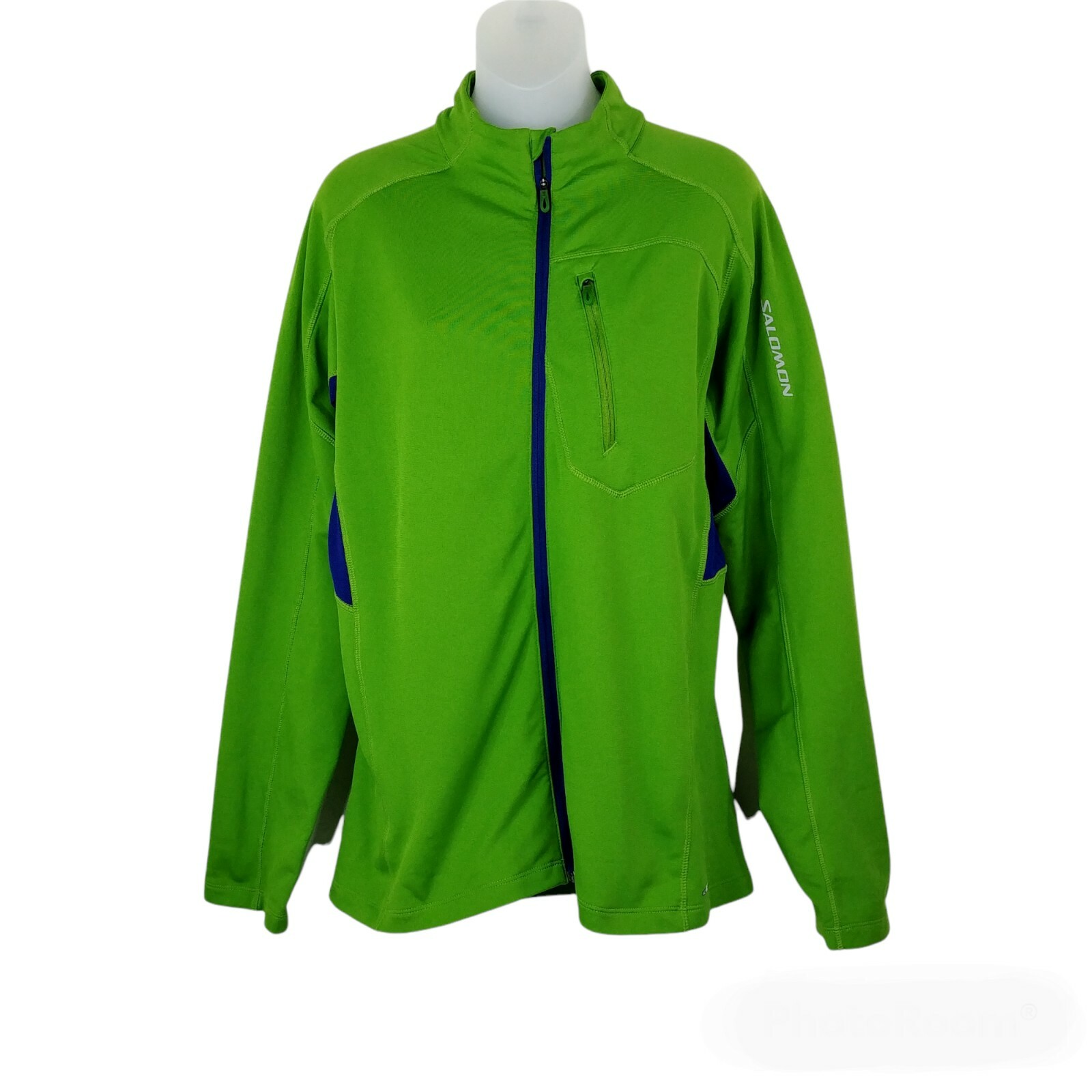 Salomon giacca in pile leggero cerniera intera manica lunga cerniera Actitherm donna taglia large