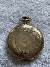 Elgin Pocket Watch Beautifully Engraved Hunters Case Gold Filled