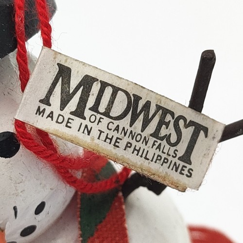 Wooden Snowman Christmas Ornament with Shovel - 4.25" - Midwest of Cannon Falls - Picture 8 of 8
