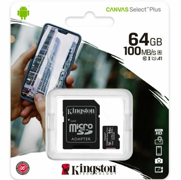 Kingston Canvas Select Plus Tarjeta MicroSDXC de 64GB