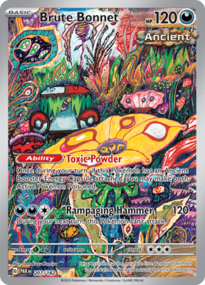 brute bonnet pokemon card Pokémon TCG Brute Bonnet 207/182 Illustration Rare Paradox Rift NM/M