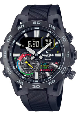CASIO - Uhr ECB-40MP-1AEF für Mann Schwarz aus Edelstahl