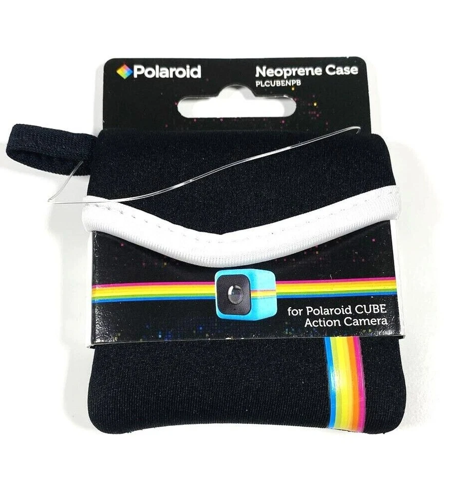 Polaroid Neoprene Case for Polaroid Cube Instant Digital Camera Black Lot of 2 - Image 4 of 4