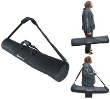 Rockville ESB2 Bag For Pair Tripod Pro DJ Speaker Stands w Foam Padding Divider
