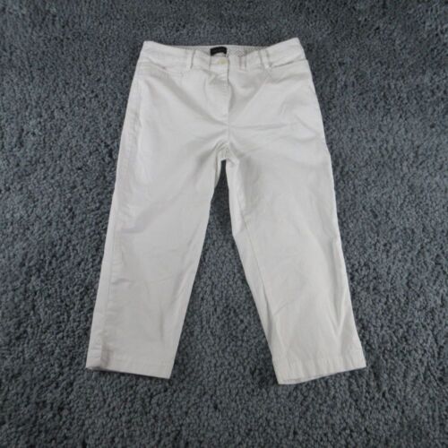 Talbots Hose Damen 10 weiß gerade perfekt Skimmer Capri 30x21*