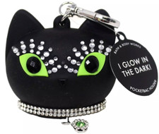 Bath Body Works Halloween Diva Black Cat Glowing Pocketbac Holder NEW