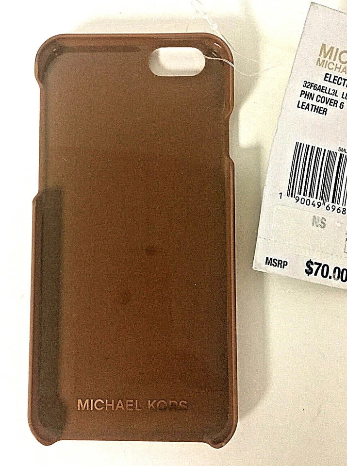MICHAEL KORS PAISLEY LUGGAGE LEATHER IPHONE 6 CASE, RETAIL $70 - Image 2 of 2
