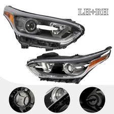 Pair Headlights Fit for KIA Forte 2019 2020 2021 Left+Right Front Headlamps