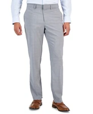 Perry Ellis Portfolio Men's Slim-Fit Stretch Pants - Dark Gray 33x32