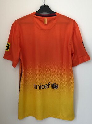 Maillot Extérieur FC Barcelone 2012-2013 - Nike - Taille XL - Orange - Occasion