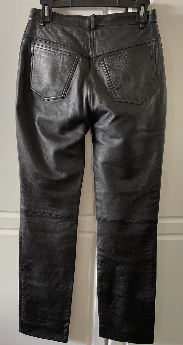 Harley Davidson Riders; Daytona Beach Womens M All Florida Leather  pants-W28”