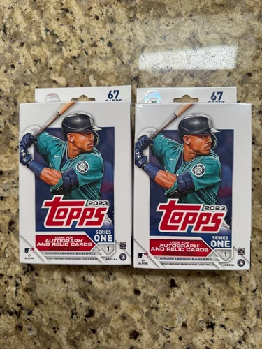Topps 2023 MLB Baseball Series 1 One Hanger Box Set Lot of 2 - Sealed