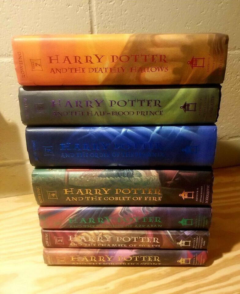 1-st Edition Harry Potter Full Book Set Volumes 1-7 Hardcover