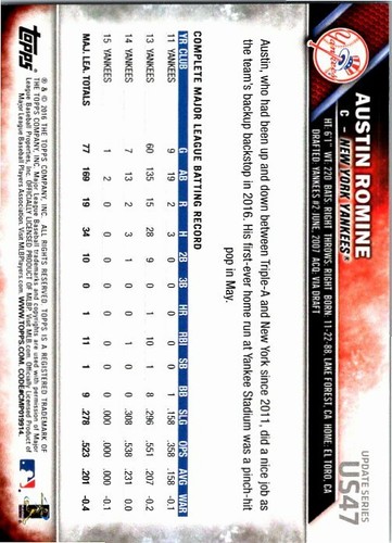 2016 Topps Update Baseball - Pick Choose Your Cards #1-150 - Picture 95 of 291