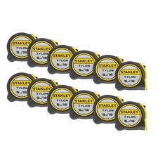 SPECIAL OFFER 12 x Stanley 5m Tylon Tape Measure 5 Metre 16ft 130696 1-30-696