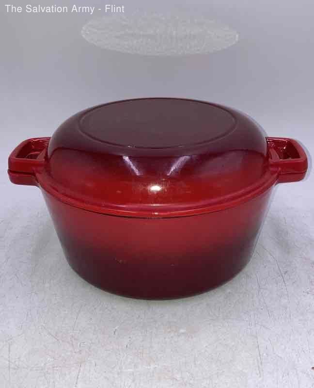 Red Cast Iron Enameled Cookware Tableware Kitchenware Dutch Oven With Lid