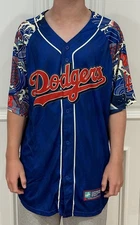 Los Angeles Dodgers Daiso 7/2/2024 Japanese Heritage Night Jersey Size XL