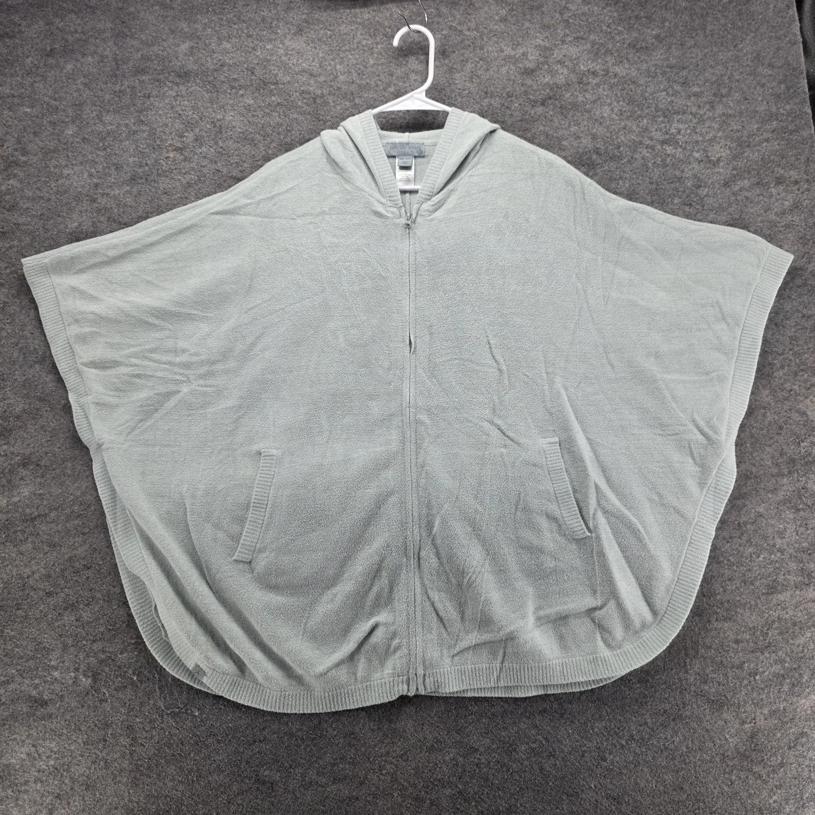 Barefoot Dreams Poncho Womens One Size Gray CozyChic Ultra Lite Hooded Zip
Opens in a new window or