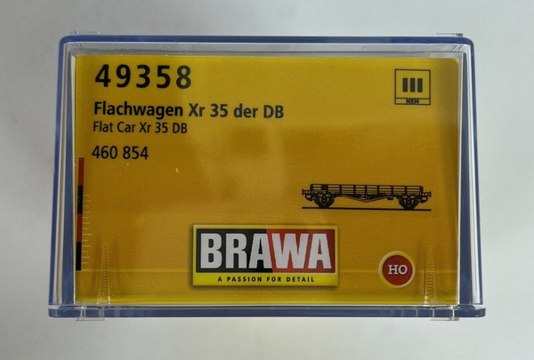 Brawa 49358 H0 Flachwagen Xr35 Mit Schotter-Ladung 460 854 Ep. Iii Db-image