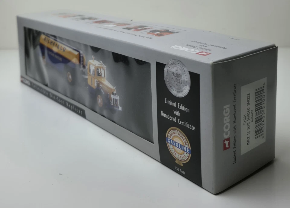 2000 Corgi Limited Edition Mack LJ Semi With Skirted Tanker Richfield 51001 1:50 - Image 2 of 4
