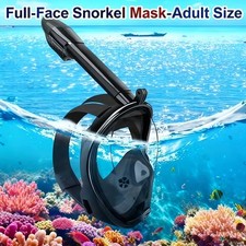 Diving Snorkel Face Mask Scuba Goggles Snorkelling Swimming Underwater Anti Fog